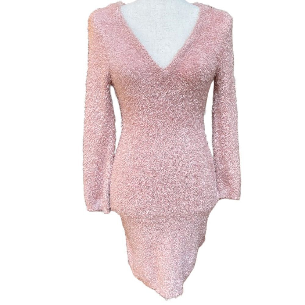JACK by BB Dakota Valencia BodyCon Dress in Misty Rose Valentine’s Day Soft Cozy - Picture 8 of 9